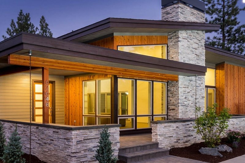 Dream House Plan - Exterior - Front Elevation 4 for Modern House Plan #895-101 - 3 bed, 2.5 bath