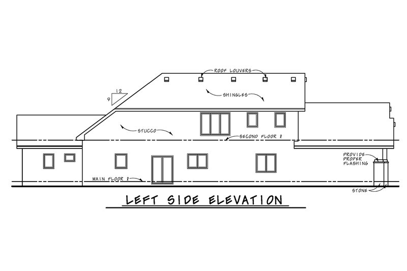 Architectural House Design - Exterior - Other Elevation for European House Plan #20-2437 - 3 bed, 3 bath