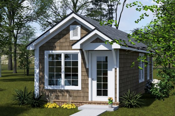 Exterior - Other Elevation 1 for Cottage House Plan #513-2426 - 1 bed, 1 bath