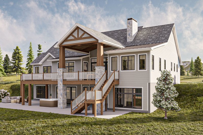 Architectural House Design - Exterior - Other Elevation 1 for Beach House Plan #455-534 - 2 bed, 2 bath