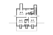 Southern Style House Plan - 4 Beds 3.5 Baths 3119 Sq/Ft Plan #45-165 
