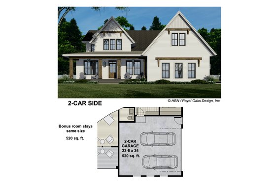 Floor Plan - Other Floor for Farmhouse House Plan #51-1207 - 5 bed, 3.5 bath