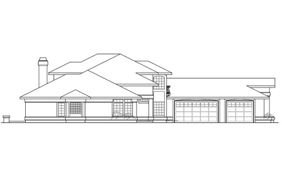 Exterior - Other Elevation for Mediterranean House Plan #124-937 - 4 bed, 2.5 bath