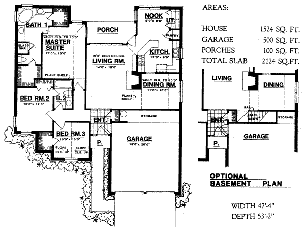 Traditional Floor Plan - Main Floor Plan #40-290