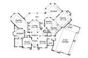 European Style House Plan - 5 Beds 4.5 Baths 4455 Sq/Ft Plan #411-713 