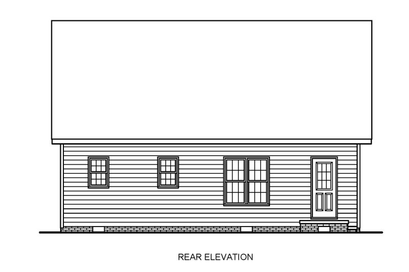House Plan Design - Exterior - Other Elevation for Traditional House Plan #54-630 - 3 bed, 2 bath