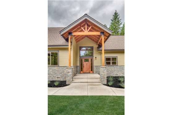 Exterior - Front Elevation 4 for Craftsman House Plan #124-988 - 3 bed, 2.5 bath