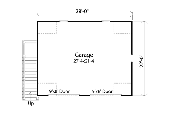 Floor Plan - Main Floor for Country House Plan #22-545, 0 bath