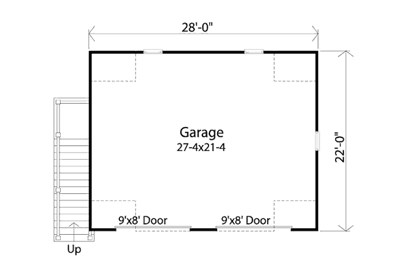 Home Plan - Floor Plan - Main Floor for Country House Plan #22-545, 0 bath