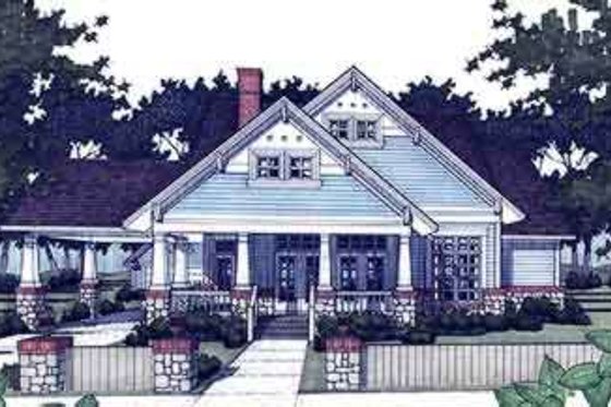Exterior - Other Elevation for Craftsman House Plan #120-160 - 3 bed, 2 bath