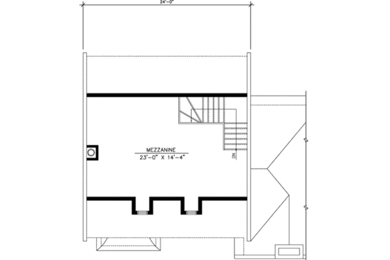 Floor Plan - Other Floor for Colonial House Plan #138-179 - 2 bed, 1.5 bath