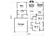Ranch Style House Plan - 3 Beds 2.5 Baths 1426 Sq/Ft Plan #20-2290 