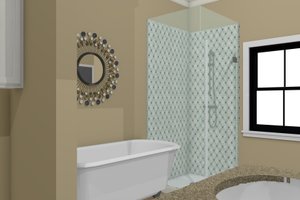 Interior - Master Bathroom 1 for Craftsman House Plan #44-235 - 3 bed, 2 bath