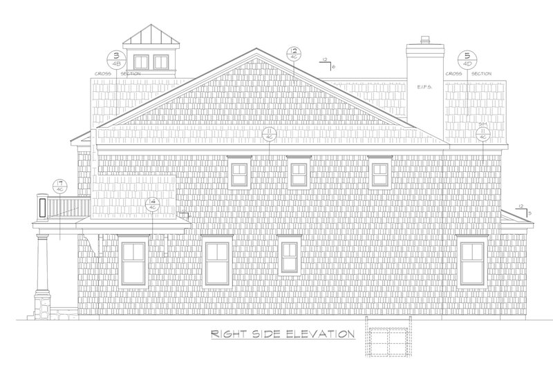 Home Plan - Exterior - Other Elevation 1 for Classical House Plan #20-2385 - 5 bed, 5.5 bath