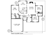 Traditional Style House Plan - 3 Beds 2 Baths 1756 Sq/Ft Plan #70-190 