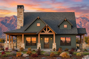 Dream House Plan - Craftsman Exterior - Front Elevation Plan #1096-154