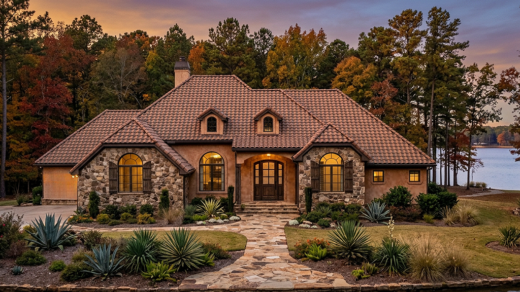 Exterior - Front Elevation 2 for European House Plan #30-264 - 3 bed, 3 bath