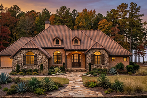 Home Plan - Exterior - Front Elevation for European House Plan #30-264 - 3 bed, 3 bath