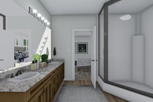Interior - Master Bathroom 1 for Traditional House Plan #1060-100 - 3 bed, 2.5 bath