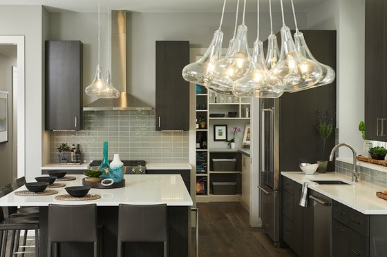 Interior - Kitchen 1 for Contemporary House Plan #928-311 - 3 bed, 2.5 bath