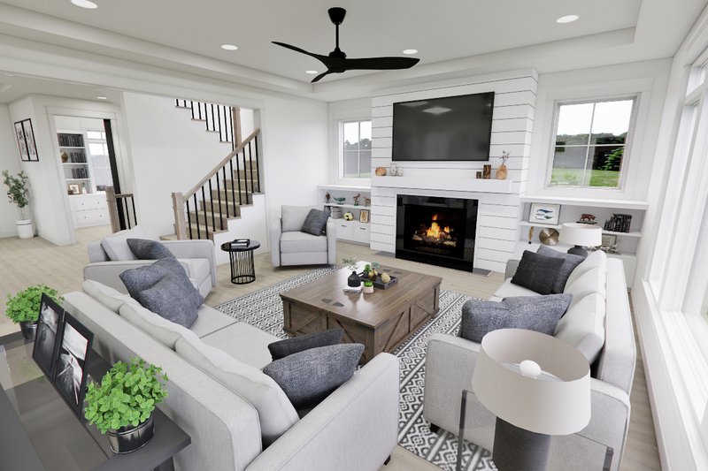 Dream House Plan - Interior - Family Room 3 for Craftsman House Plan #51-1267 - 4 bed, 3.5 bath