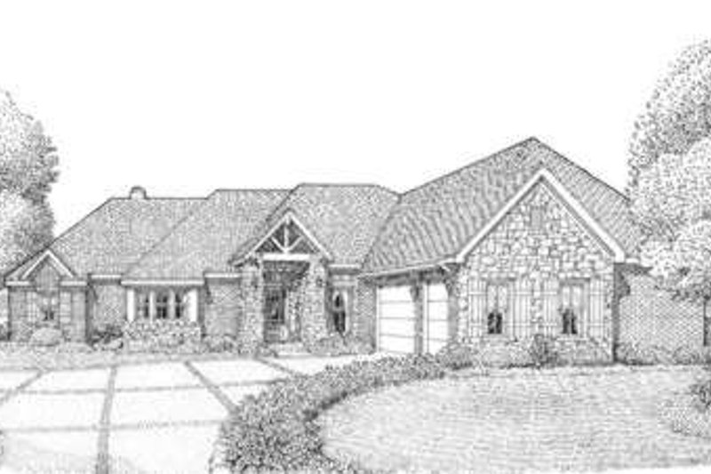 Architectural House Design - Craftsman Exterior - Front Elevation Plan #410-136