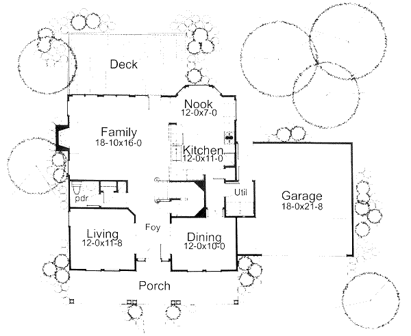 Country Floor Plan - Main Floor Plan #120-133