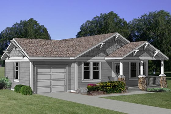 1000 sft craftsman house