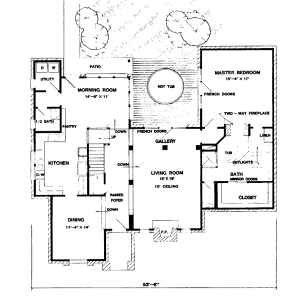 Home Plan - European Floor Plan - Main Floor Plan #410-410