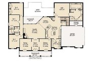 Mediterranean Style House Plan - 4 Beds 2.5 Baths 2408 Sq/Ft Plan #36-463 