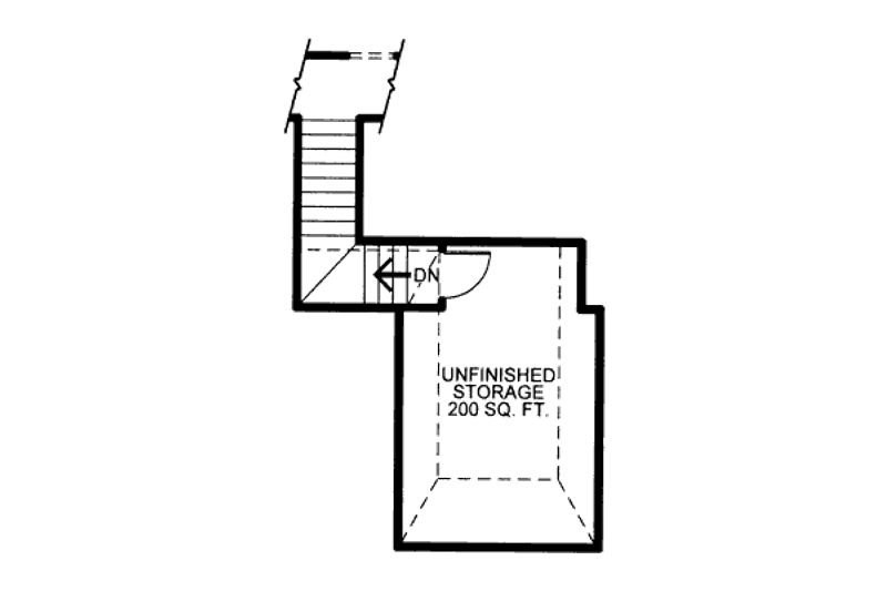 Architectural House Design - Floor Plan - Other Floor for Craftsman House Plan #20-2129 - 3 bed, 2 bath
