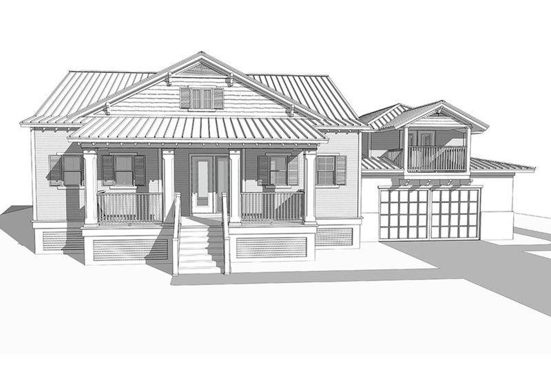 Home Plan - Exterior - Front Elevation 7 for Cottage House Plan #938-87 - 4 bed, 3 bath