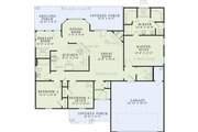 Traditional Style House Plan - 3 Beds 2 Baths 1525 Sq/Ft Plan #17-2292 Floor 