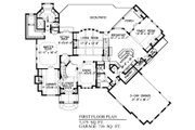 Traditional Style House Plan - 4 Beds 4.5 Baths 4818 Sq/Ft Plan #54-523 