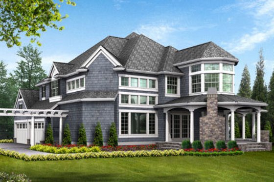 Exterior - Other Elevation 6 for Victorian House Plan #132-175 - 4 bed, 4.5 bath