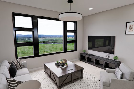 Interior - Family Room 3 for Modern House Plan #51-1308 - 2 bed, 2 bath