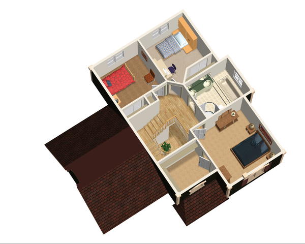 Dream House Plan - Traditional Floor Plan - Upper Floor Plan #25-4558