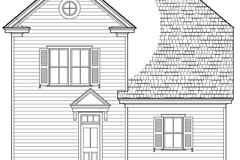 Architectural House Design - Exterior - Rear Elevation for Craftsman House Plan #137-409 - 3 bed, 3.5 bath