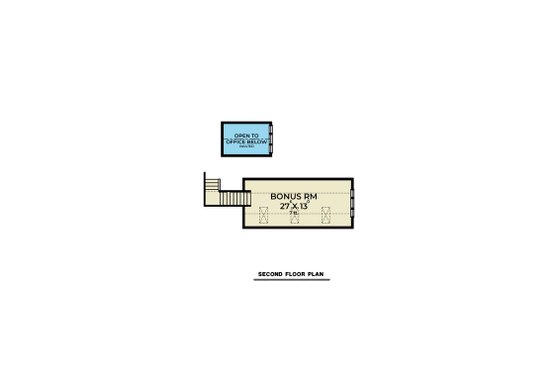 Floor Plan - Upper Floor for Farmhouse House Plan #1070-118 - 3 bed, 2.5 bath