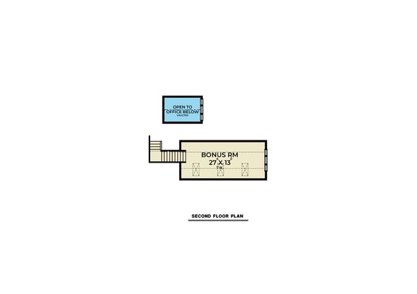 Farmhouse Floor Plan - Upper Floor Plan #1070-118