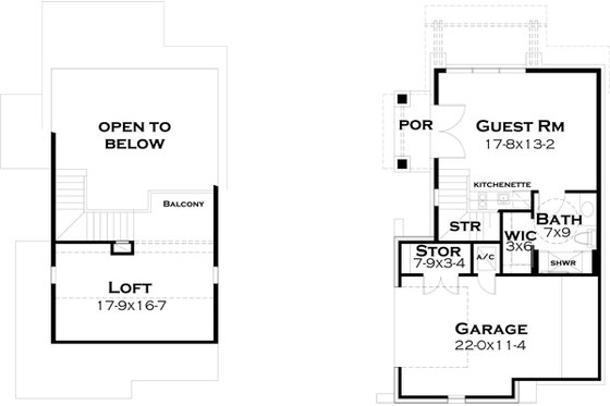 Floor Plan - Other Floor for European House Plan #120-182 - 3 bed, 4 bath