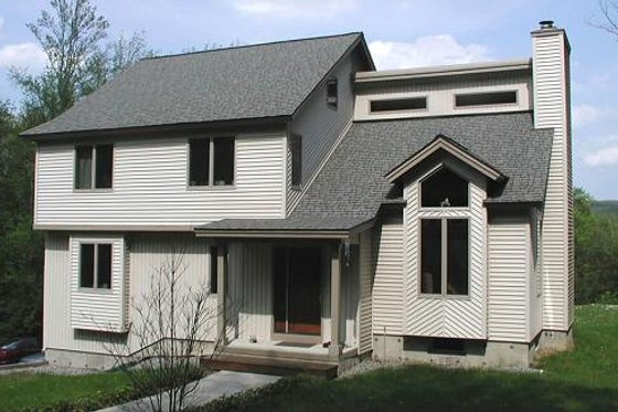 Exterior - Front Elevation for Modern House Plan #75-169 - 3 bed, 3 bath