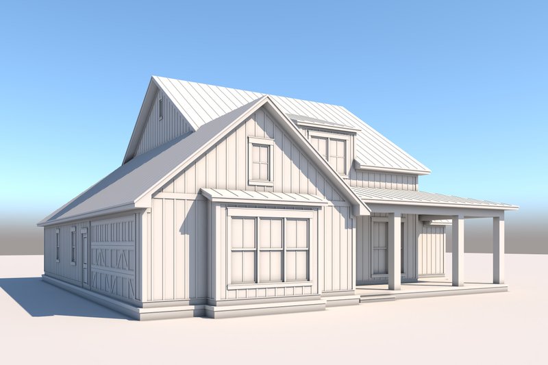 Architectural House Design - Exterior - Front Elevation 5 for Farmhouse House Plan #430-304 - 4 bed, 3.5 bath