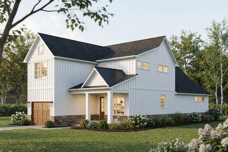 House Blueprint - Exterior - Other Elevation 1 for Farmhouse House Plan #923-484 - 3 bed, 2.5 bath