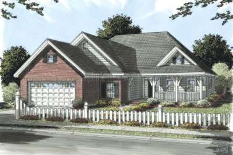 Home Plan - Traditional Exterior - Front Elevation Plan #20-1673