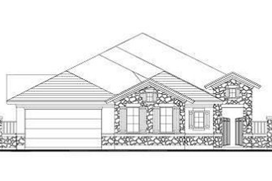 Exterior - Front Elevation for European House Plan #411-872 - 4 bed, 3.5 bath