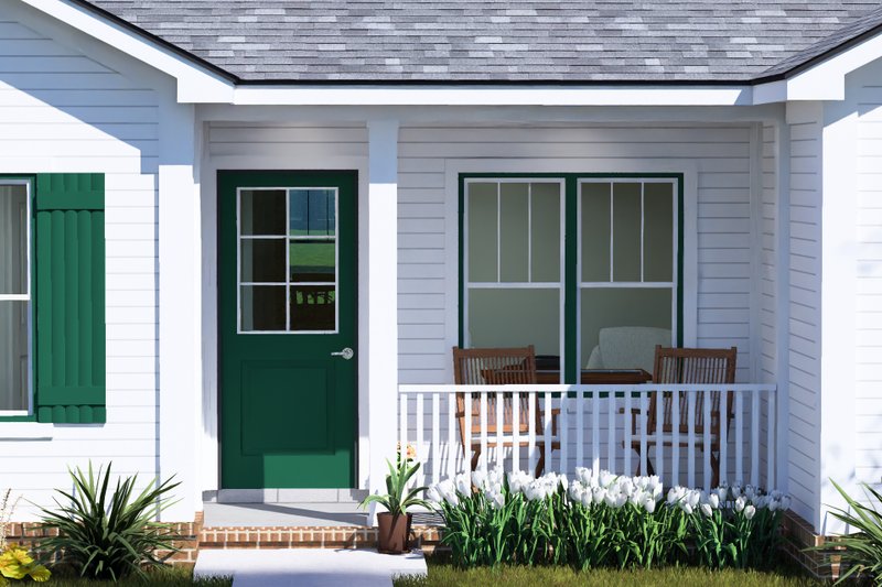 Home Plan - Exterior - Covered Porch for Cottage House Plan #513-2485 - 4 bed, 4 bath