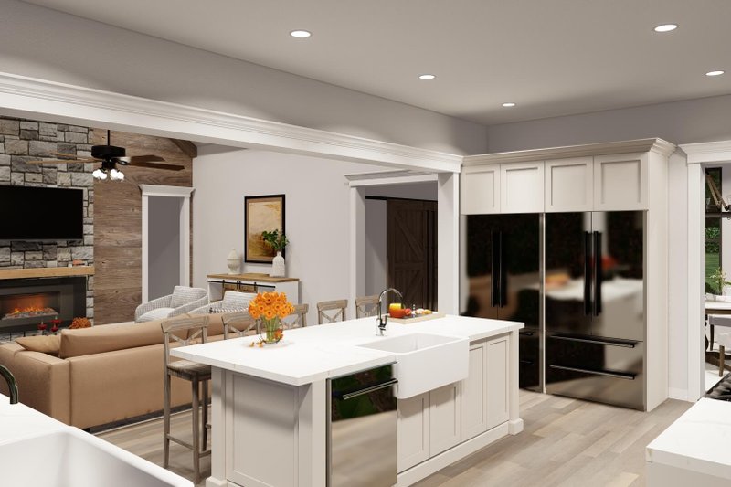 Architectural House Design - Interior - Kitchen 2 for Farmhouse House Plan #923-365 - 4 bed, 3.5 bath
