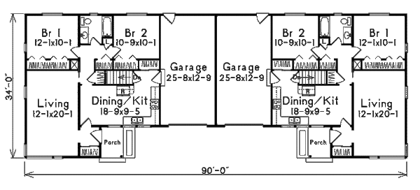 Ranch Floor Plan - Main Floor Plan #57-285