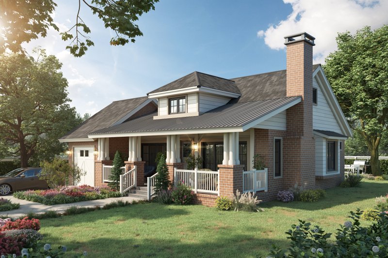 Architectural House Design - Farmhouse Exterior - Front Elevation Plan #942-60
